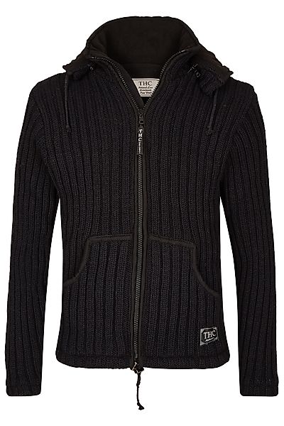 THC Natural Line Strickjacke Schafwollstrickjacke schwarz günstig online kaufen