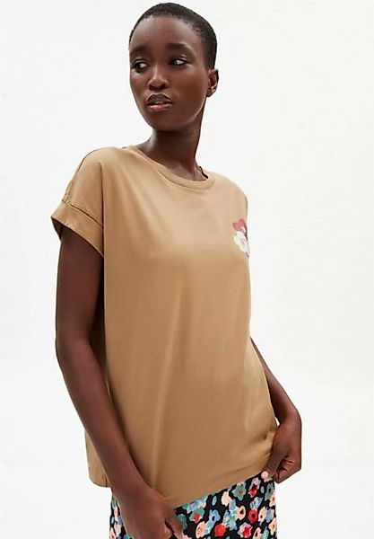 T-Shirt IDAA BOUQUET in smoky almond von ARMEDANGELS günstig online kaufen