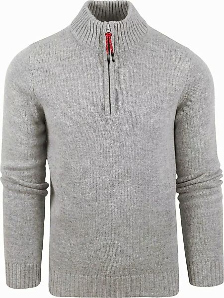 NZA Half Zip Pullover Ohaeawai Wolle Grau - Größe XXL günstig online kaufen