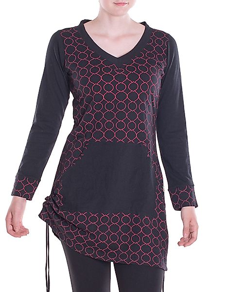 Vishes Langarmshirt Leichtes Langarmshirt-Kleid Kurze Damen günstig online kaufen