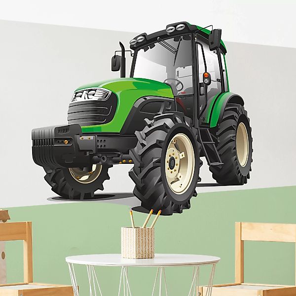 Wandtattoo Großer grüner Traktor günstig online kaufen