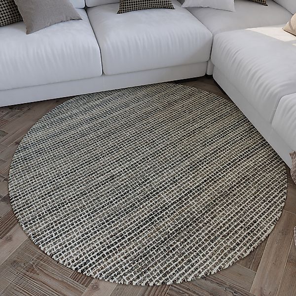 Wecon home Teppich »Hamptons FOURTEEN«, rund, 10 mm Höhe, Fasermix, Kurzflo günstig online kaufen