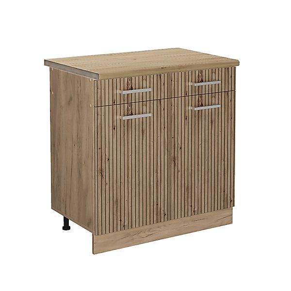 Vicco Küchenunterschrank R-Line Artisan-Eiche/Goldkraft Eiche 80 cm AP Eich günstig online kaufen