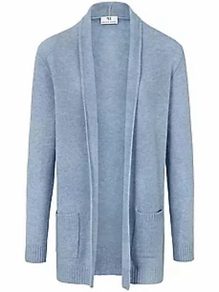 Cardigan aus 100% Schurwolle Peter Hahn blau günstig online kaufen