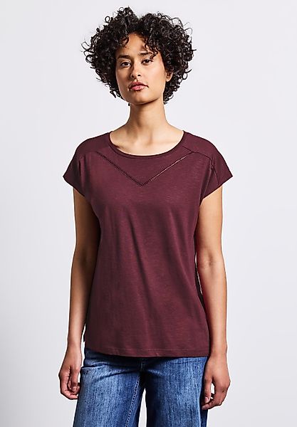 STREET ONE T-Shirt mit Schlitz am günstig online kaufen