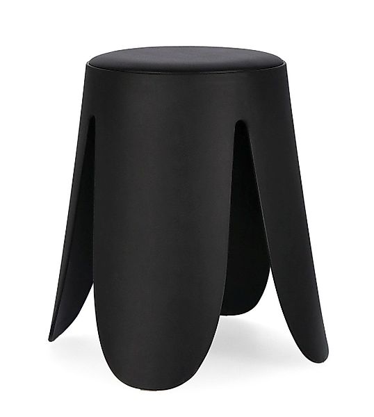 Bizzotto Hocker Imogen aus Kunstleder, Schwarz günstig online kaufen