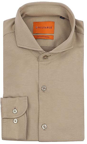 Suitable Sorona Hemd Beige - Größe 40 günstig online kaufen