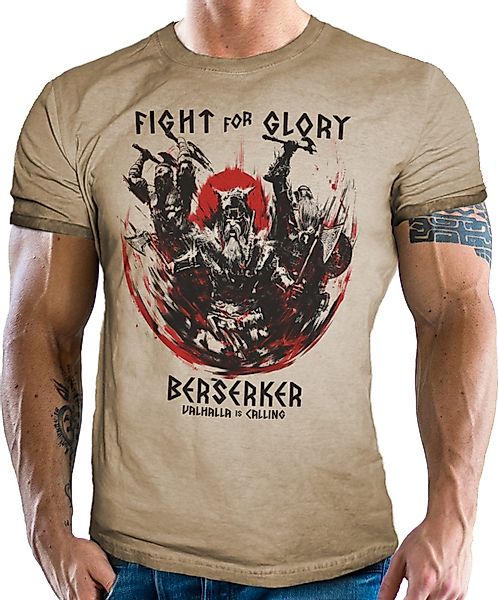 LOBO NEGRO® T-Shirt im vintage retro günstig online kaufen