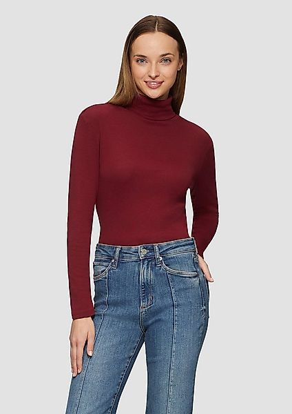 s.Oliver Langarmshirt T-Shirt Elastisches Langarmshirt mit Rollkragen günstig online kaufen