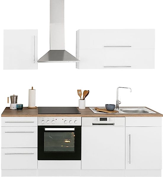 KOCHSTATION Küchenzeile KS-Samos, Breite 220 cm, günstig online kaufen