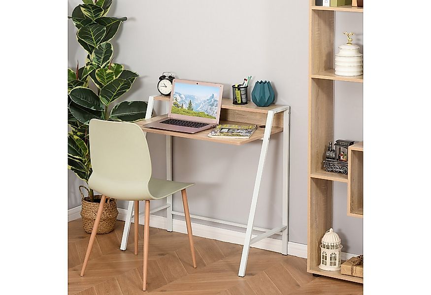 HOMCOM Schreibtisch Arbeitstisch mit Ablagefach (Computertisch, 1-St., Büro günstig online kaufen