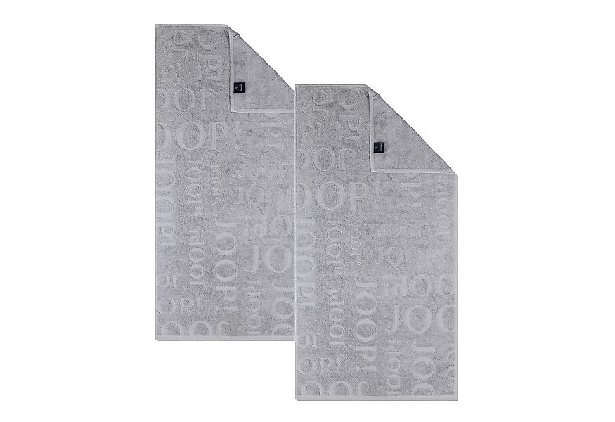 JOOP! Handtuch 2 Stück Joop! Handtuch Selection 1711-705 grau 50x100, Walkf günstig online kaufen