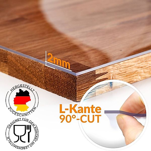 ANRO Tischdecke 2mm Möbelschutz PVC Tischschutz günstig online kaufen