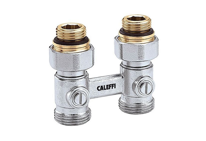 Caleffi Heizkörperthermostat Caleffi Hahnblock 1/2" x 3/4" Durchgang Doppel günstig online kaufen