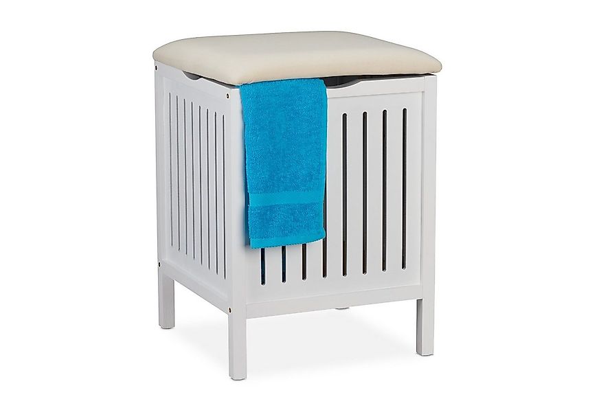 relaxdays Wäschekorb mit Sitz günstig online kaufen