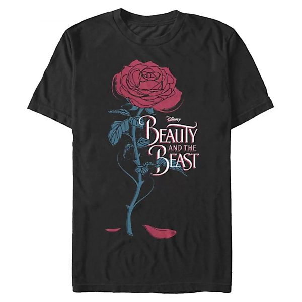 Disney - Die Schöne und das Biest - Beast Logo Rose - Männer T-Shirt günstig online kaufen