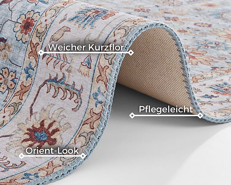 HANSE Home Teppich »Vivana«, rechteckig, 5 mm Höhe, Orientalisch, Läufer, V günstig online kaufen