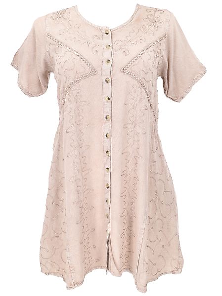 Guru-Shop Midikleid Besticktes indisches Boho Minikleid, günstig online kaufen