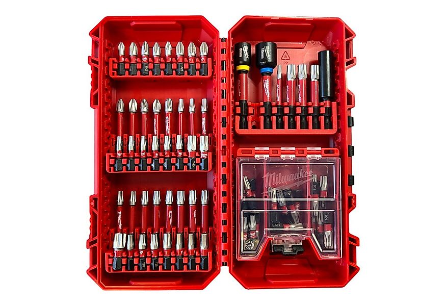 Milwaukee Bohrer- und Bitset Shockwave Bit Set 75 tlg. schlagfestes Bit Set günstig online kaufen