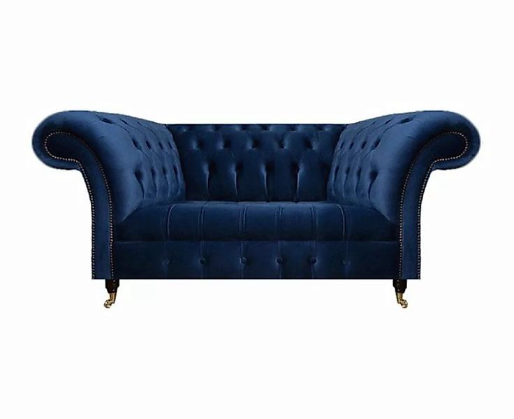 JVmoebel 2-Sitzer Sofa Zweisitzer Couch Polstermöbel Chesterfield Textil Bl günstig online kaufen