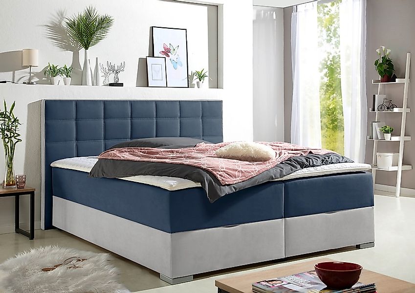 Maintal Boxspringbett mit Bettkasten und Topper günstig online kaufen