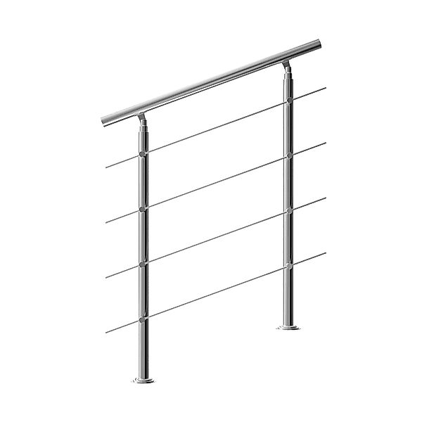 monzana Brüstungsgeländer 100cm, 4 Querstreben, 100 günstig online kaufen