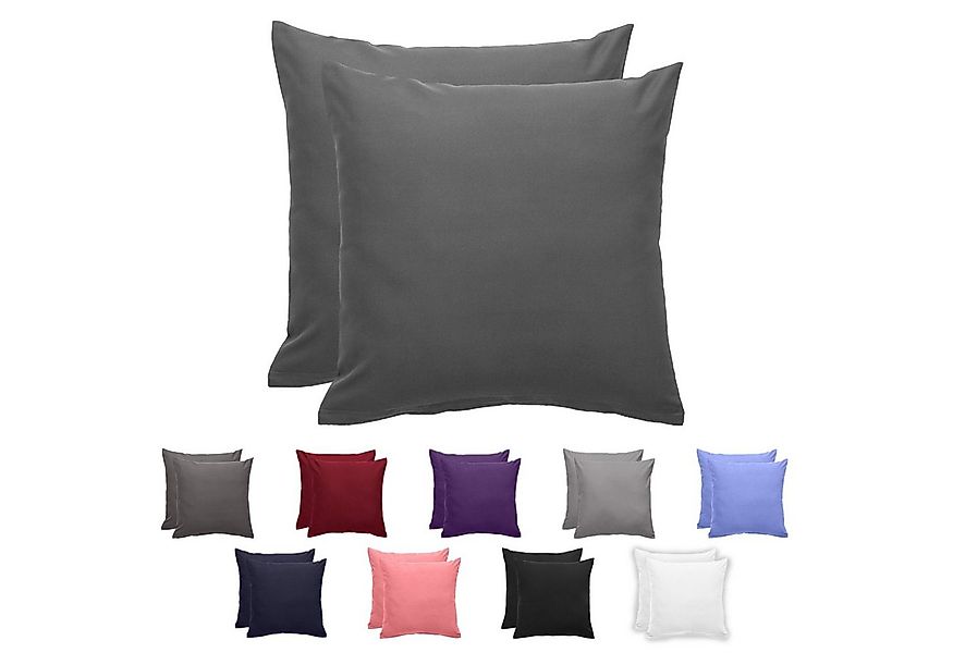 Komfortec Kissenbezug Premium Kopfkissenbezug, gebürstet 100% Mikrofaser 90 günstig online kaufen