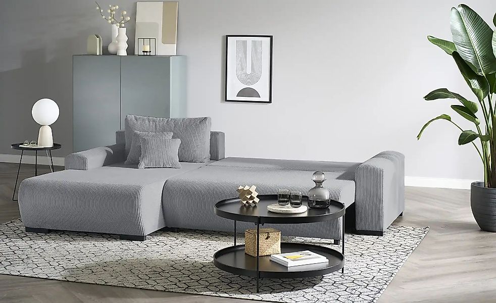 smart Ecksofa  Nelly ¦ grau ¦ Maße (cm): B: 270 H: 85 T: 185.0 Polstermöbel günstig online kaufen
