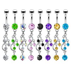 Taffstyle Bauchnabelpiercing Bauchnabelpiercing Banane Wein Anhänger günstig online kaufen