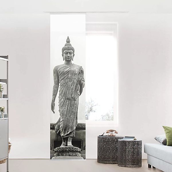 Schiebegardinen Set Buddha Statue günstig online kaufen