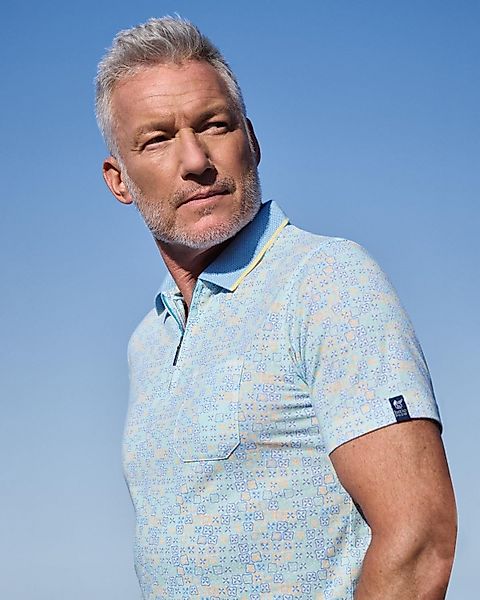 Hajo Poloshirt Poloshirt allover bedruckt in günstig online kaufen