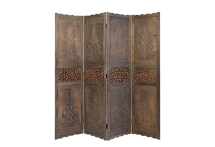 Homestyle4u Paravent Raumteiler Holz Trennwand Braun Sichtschutz Indoor fal günstig online kaufen