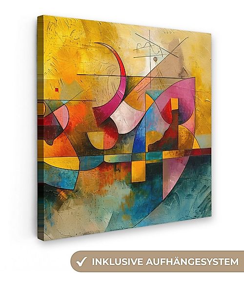OneMillionCanvasses® Leinwandbild Kunst - Abstrakt - Ästhetisch - Farbenfro günstig online kaufen