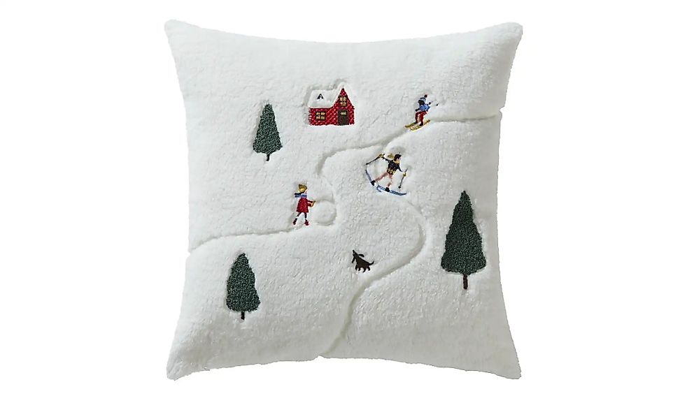 como Kissen  Skilandschaft ¦ weiß ¦ Maße (cm): B: 45 Weihnachten - Höffner günstig online kaufen