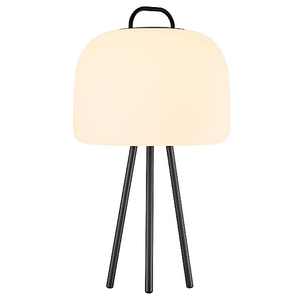 LED-Tischleuchte Kettle Tripod Metall, Schirm 36cm günstig online kaufen