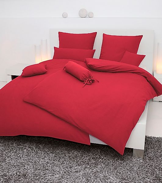 Janine Bettwäsche "PIANO 0125 31, Seersucker 100% Baumwolle, uni, bügelfrei günstig online kaufen