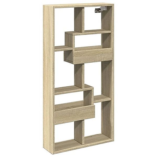 vidaXL Schrankmodule Wandschrank Sonoma-Eiche 50x15x100 cm Holzwerkstoff günstig online kaufen