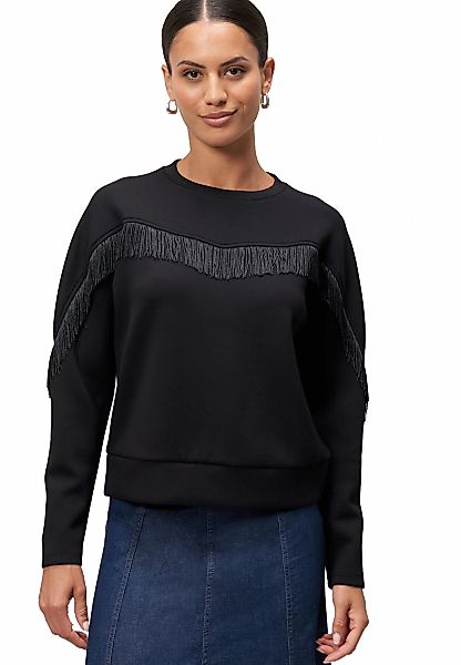 Zero Sweatshirt "zero Sweatshirt mit Fransen", Fransen günstig online kaufen