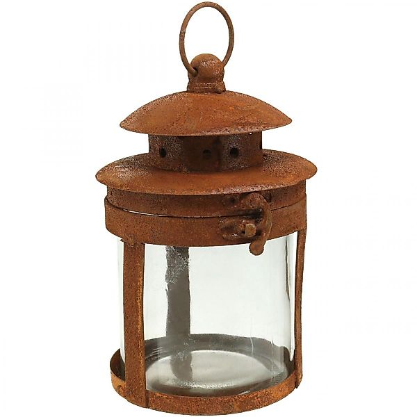 Viana Windlicht Metalllaterne Edelrost H18cm Ø10cm günstig online kaufen