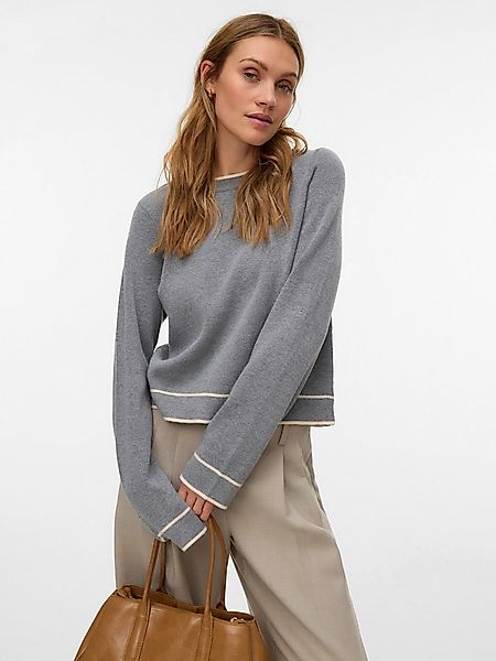 Vero Moda Strickpullover VMGOLD LS O-NECK DOUBLE CONTRAST PULL günstig online kaufen