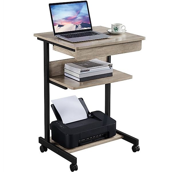 Yaheetech Schreibtisch Computertisch, mit Tastaturablage, Laptoptisch für H günstig online kaufen