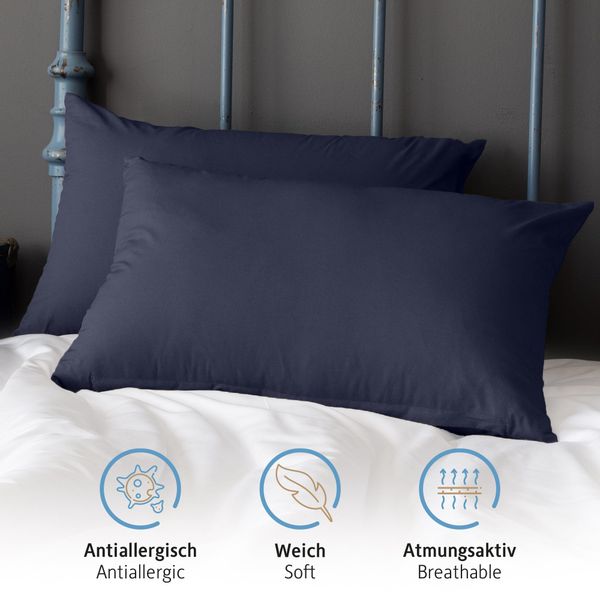 Komfortec Kissenbezug Premium Kopfkissenbezug, gebürstet 100% günstig online kaufen
