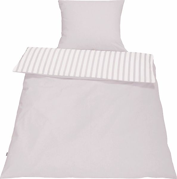 SETEX Wendebettwäsche "Baumwoll Streifen" in tollen Unifarben und gestreift günstig online kaufen