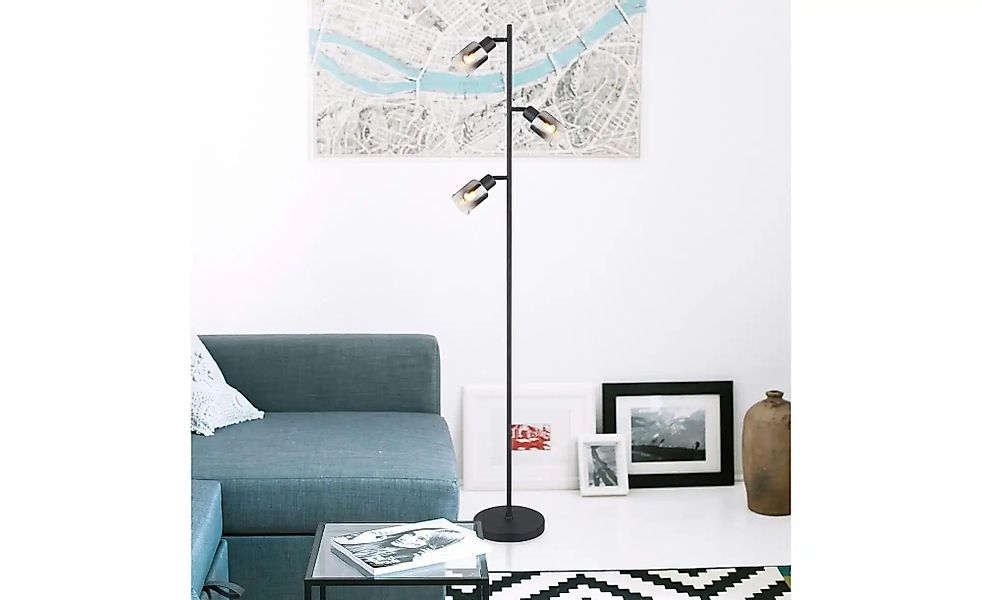 Globo Lighting Stehleuchte   ¦ schwarz ¦ Maße (cm): H: 154  Ø: 23 Lampen & günstig online kaufen