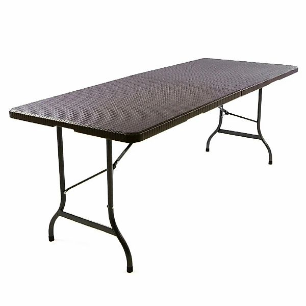 VCM Gartentisch "Partytisch Rattan-Optik braun" günstig online kaufen