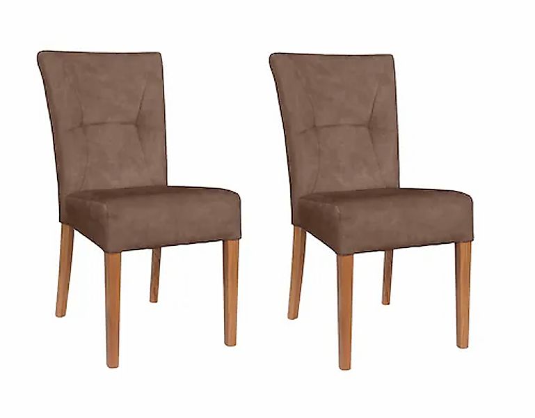 Home affaire 4-Fußstuhl »Henry«, (Set), 2 St., Samtvelours, Sitz und Rücken günstig online kaufen