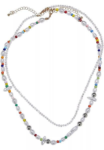 URBAN CLASSICS Edelstahlkette "Accessoires Various Pearl Layering Necklace günstig online kaufen