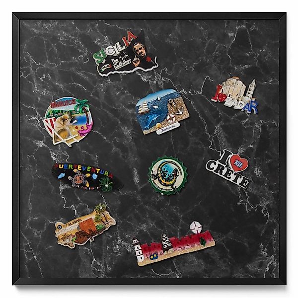 Tulup Magnettafel Magnetboard Metall Bedruckt Eleganter Schwarzer Marmor 50 günstig online kaufen