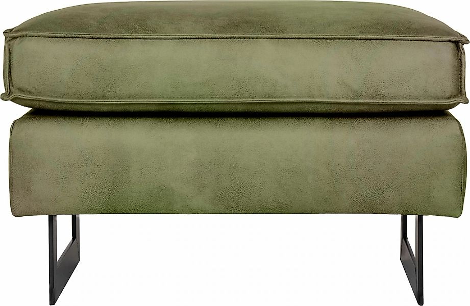 Places of Style Hocker "Pinto", mit Keder, Metallfüßen und auch in Cord Bez günstig online kaufen
