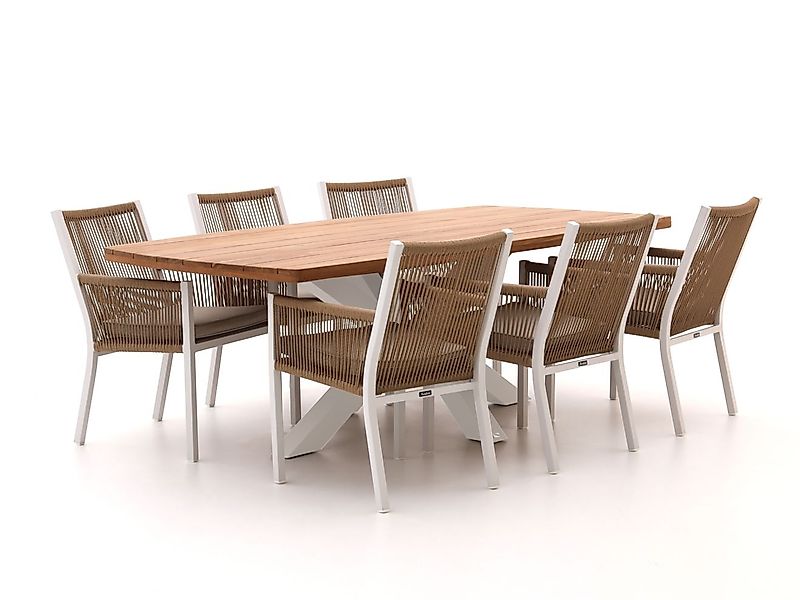 Manifesto Rivola/Induno Dänisch oval 220 cm Gartenmöbel-Set 7-teilig günstig online kaufen